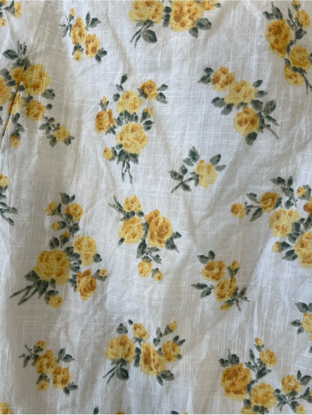 ASTR The Label Lovegrove White Yellow Floral Puff Sleeve Mini Dress Large - Picture 4 of 13